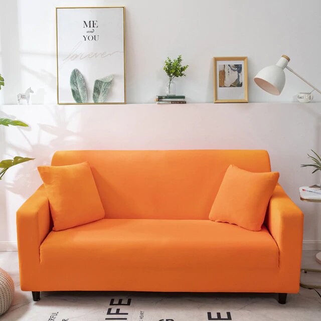ผ้าคลุมโซฟา รุ่นสายลม สีส้มอ่อน 1 ที่นั่ง 1 ผ้าคลุมโซฟา รุ่นสายลม สีส้มอ่อน 1 ที่นั่ง